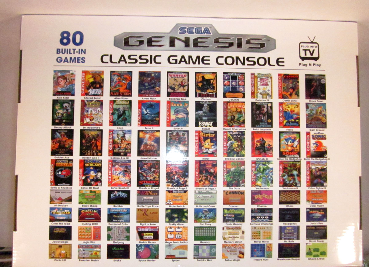 sega genesis classic games list